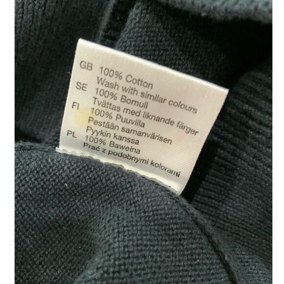 Madison Avenue Sweater Vest Men Size Large Logo Embroidered Stretch Black Top - Picture 6 of 8